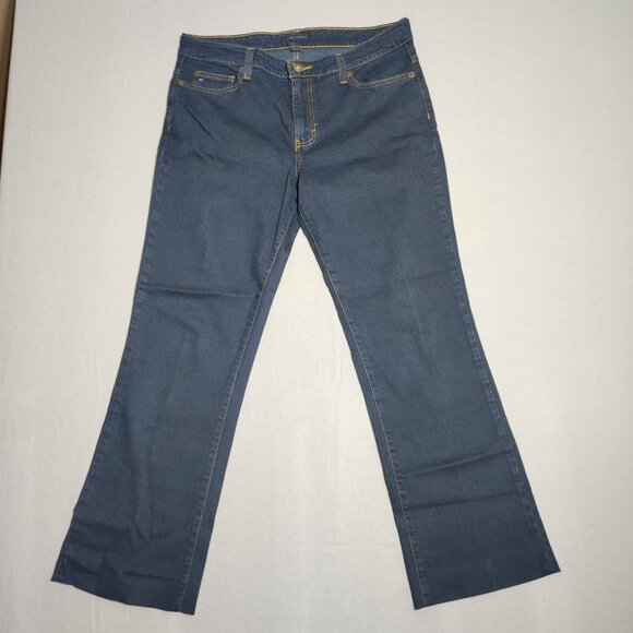 Tommy Hilfiger jeans women's size 12 indigo blue colour boot cut western denim - Picture 1 of 12